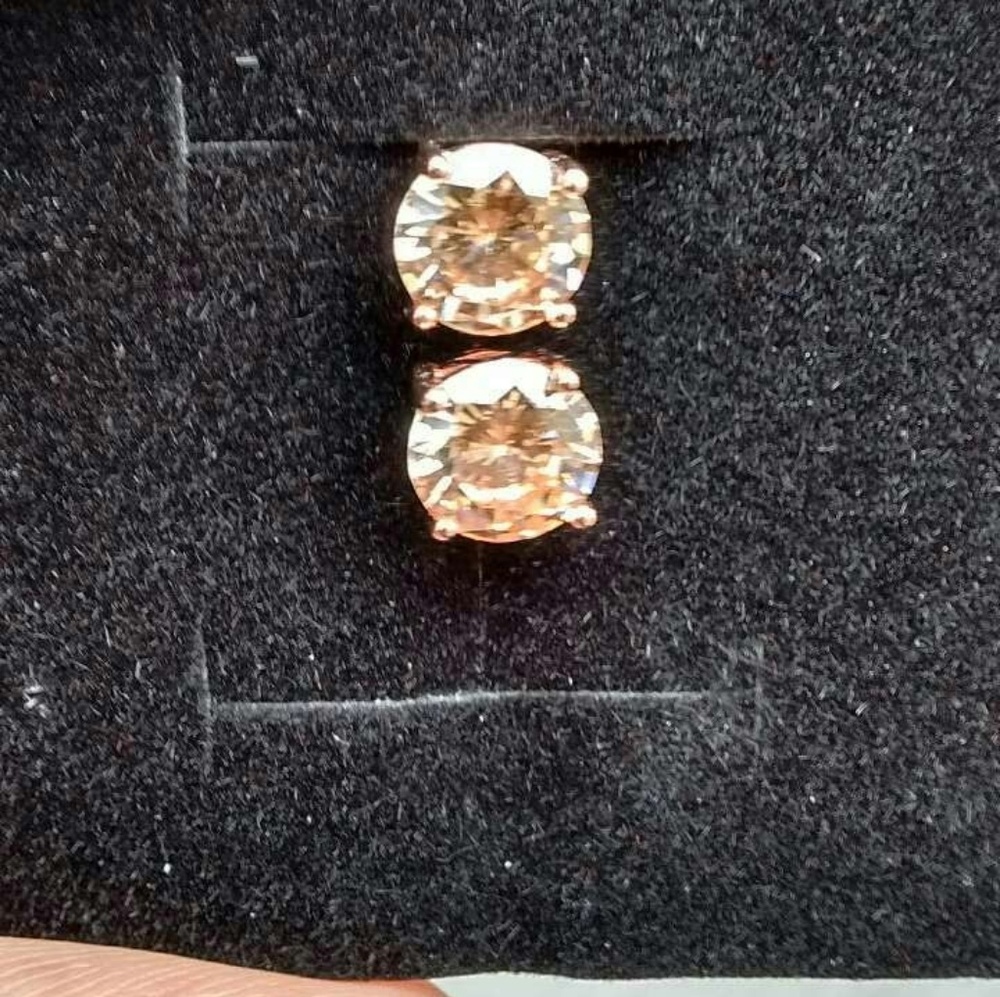 14k rose gold plated earrings